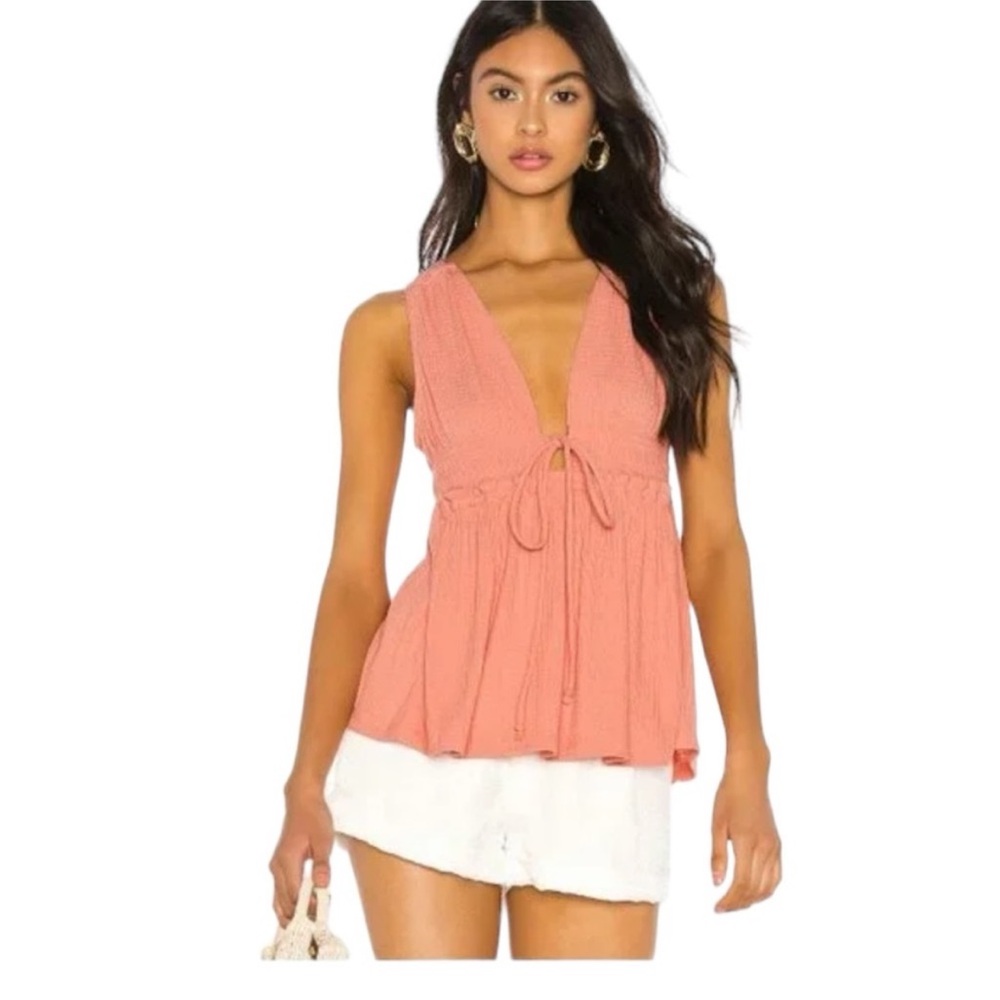 Free People Beach Bound boho tank top in women’s XS